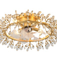 23" Clara Crystal Flush Mount Ceiling Fan