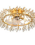23" Clara Crystal Flush Mount Ceiling Fan