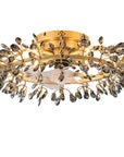 23" Clara Crystal Flush Mount Ceiling Fan