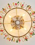 23" Clara Crystal Flush Mount Ceiling Fan