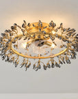 23" Clara Crystal Flush Mount Ceiling Fan