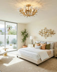 24" Quintion Crystal Ceiling Light
