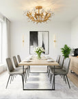 24" Quintion Crystal Ceiling Light