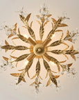 24" Quintion Crystal Ceiling Light