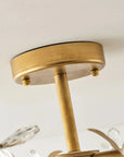 24" Quintion Crystal Ceiling Light
