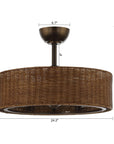 24" Farmhouse DC Motor Ceiling Fan