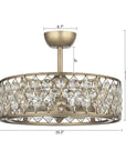 25" Liora Crystal Fandelier