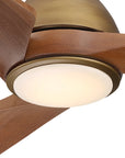 52" Jared Modern Solid Wood Blade LED Ceiling Fan