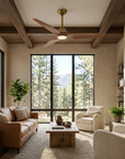 52" Jared Modern Solid Wood Blade LED Ceiling Fan