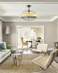 27" Crystiron Crystal Ceiling Fan