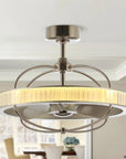 27" Crystiron Crystal Ceiling Fan