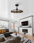 27" Jarpur Industrial Ceiling Fan with light