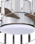 27" Modern Brush Nickel Reversible Ceiling Fan