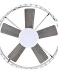 27" Modern Brush Nickel Reversible Ceiling Fan
