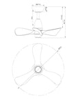 28" Kwang Farmhouse Ceiling Fan