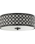 Modern LED 3-Light Flush Mount Ceiling Light with Crystal - IPLUS Lighting