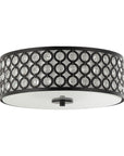 3-Light Modern LED Flush Mount Light with Crystal - ParrotUncle