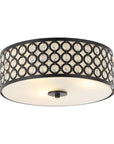 3-Light Modern LED Flush Mount Light with Crystal - ParrotUncle