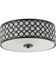 3-Light Modern LED Flush Mount Light with Crystal - ParrotUncle