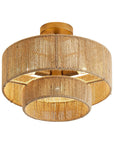 Traditional 3-Light Farmhouse Wabi Sabi Flush Mount Ceiling Light - IPLUS Lighting