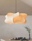 Wabi-Sabi Cloud Pendant Light White Cocoon Silk Fabric - IPLUS Lighting