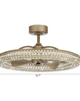 33" Nova Crystal Ceiling Fan