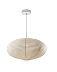 DIXON 23.62" Linen Wabi-Sabi Pendant Light – Scandinavian Japandi Style - IPLUS Lighting