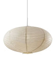 DIXON 23.62" Linen Wabi-Sabi Pendant Light – Scandinavian Japandi Style - IPLUS Lighting