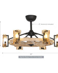 34" Aurora Ceiling Fan