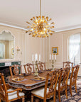Lydia 14-Light Golden Statement Chandelier – 35 Inch