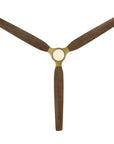 84" Modern Soft Brass Ceiling Fan with Solid Wood Blades for Large Spaces