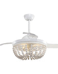 42" Huang Farmhouse Wooden Beads Ceiling Fan - IPLUS Lighting