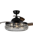 42" Modern Crystal Ceiling Fan - IPLUS Lighting