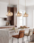 Gerald 1-Light Modern Gold Island Pendant