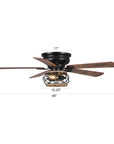 48" Antwerp Farmhouse Reversible Ceiling Fan - IPLUS Lighting