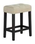 48" Modern Breakfast Dining Table Set with 2 Stools and Travertine Top