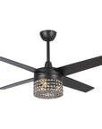 48" Pune Crystal Ceiling Fan