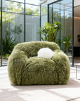 43" Darwen Modern Swivel Accent Chair with Matching Pillow
