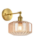 Gerald 1-Light Glass Wall Sconce Lighting