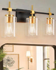 Clear Glass Jasper Modern 3-Light Bathroom Vanity Light - IPLUS Lighting