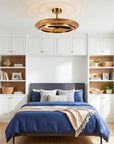 33" Quinn Electroplated Luxury LED Fandelier