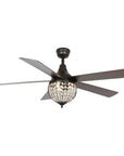 52" Varanasi Farmhouse Downrod Mount Ceiling Fan with Lighting and Remote Control - IPLUS