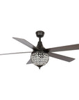 52" Varanasi Farmhouse Downrod Mount Ceiling Fan with Lighting and Remote Control - IPLUS