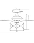 52" Wisner Industrial Ceiling Fan