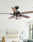 52" Antone Industrial Reversible Ceiling Fan