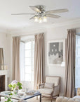 52" Bangatore Chrome Reversible Ceiling Fan