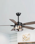 52" Coimbatore Farmhouse Reversible Ceiling Fan