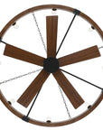 52" Amelia Black Industrial Fandelier