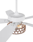 52" Harriet White Farmhouse Ceiling Fan - IPLUS Lighting