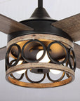 52" Kashmir Farmhouse Reversible Ceiling Fan - IPLUS Lighting